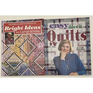 Quilting by Georgia Bonesteel-Lot of 2 VTG Books Hardcover